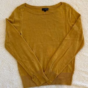 The Limited mustard boat neck sweater